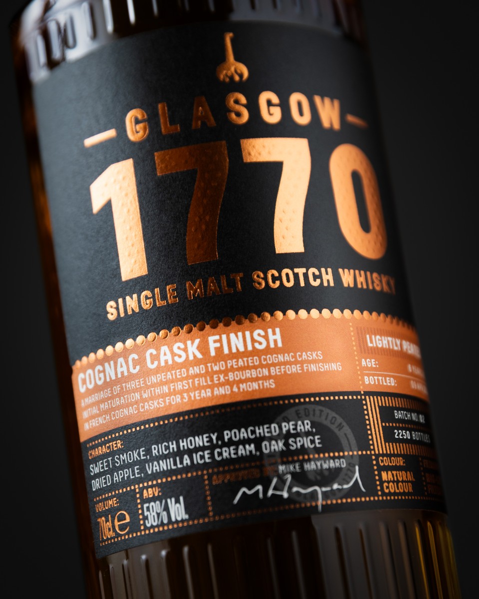 Glasgow 1770 Cognac Cask Lightly Peated